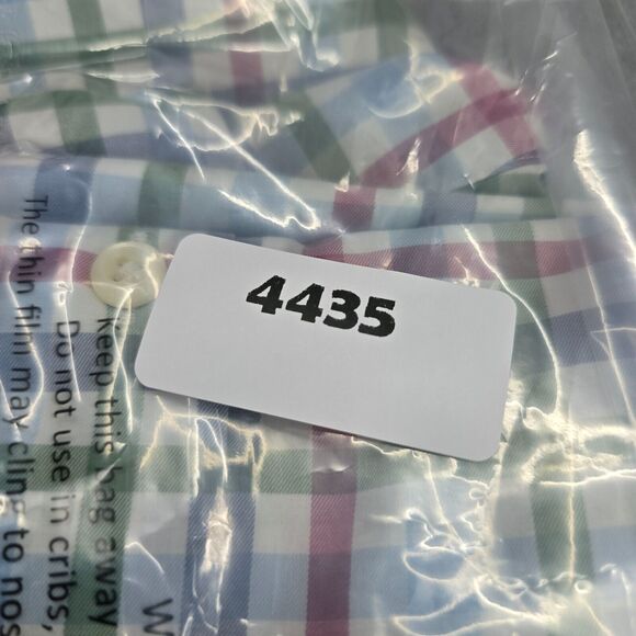 Peter Millar Men's Blue Red Green Plaid Button Down Shirt Long Sleeve Size L - Picture 9 of 9